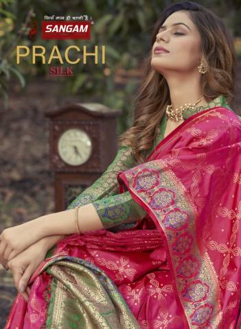 Prachi Silk By Sangam Traditional Style Beautiful Saree Collection
